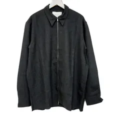 STUDIO NICHOLSON スタジオニコルソン 国内正規 24SS LW TROPICAL WOOL ZIPPED LONG SLEEVE SHIRT ジップシャツ ウールシャツ AXIA SNM-1149 定価99000円 TARMAC GREY Mのサムネイル