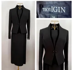 TOKYO IGIN ブラックフォーマル ワンピーススーツ サイズ7AR