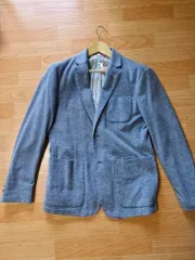 ブルーカジュアルブレーザー ジャケット (L)