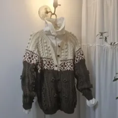 ヴィンテージ ポンポン カーディガン