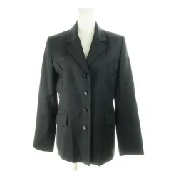 クミキョク 組曲 KUMIKYOKU ジャケット テーラード 背抜き ウール 2 グレー /AH4