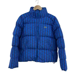 Lacoste(ラコステ) ダウンジャケット サイズ40 M レディース美品  - ブルー×ボルドー 長袖/冬