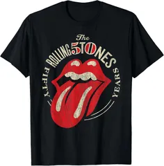 新品未使用品　The Rolling Stones 50周年記念ロゴ  ブラック Tシャツ　S~３XL