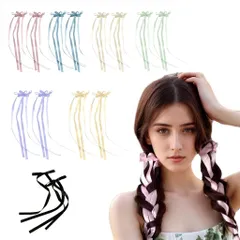 卒業式 おしゃれ アクセサリー 可愛い ヘアピン 女の子 ヘアアクセサリー レディース 結婚式 髪飾り 子供 入学式 リボン 成人式 パーティー 日常 蝶々 ヘアゴム ヘアクリップ WoLraYuan ヘッドドレス(7色 14個セット)