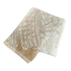 ストール スカーフ 灰系 グレー シースルー 透け感 総柄