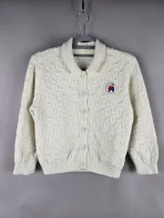 ミリバン 140 キッズ ケーブル編み ケーブル ケーブル編み ニット カーディガン ジュニア