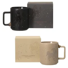 スターバックス リザーブ ロースタリー マグ Horseブラック355ml & Horseベージュ355ml セット