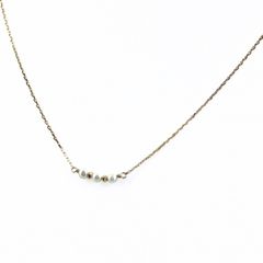 美品✨ 4℃ K10 ピンクゴールド ダイヤモンドライン ネックレス - メルカリ