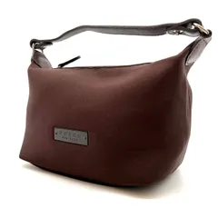 【良品】 coach y2k handbag accessory porch canvas leather brown ladies unisex コーチ ハンドバッグ