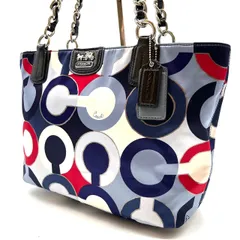 【良品】 coach y2k multicolored signature canvas handbag toto  ladies unisexコーチ トートバッグ
