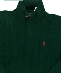 ポロ ラルフローレン ケーブル ニット ウール カシミア セーター グリーン xxl