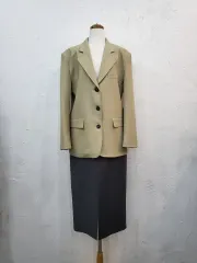 春新商品 カーキベージュ色 ジャケット F