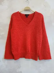J CREW Vネック ニット レッド