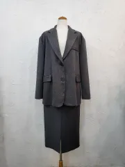 春新商品 グレー オーバーサイズ ジャケット