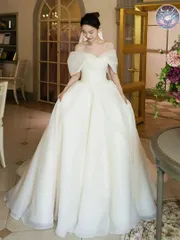 新品 未使用 レディース ウェディングドレス フォーマルドレス パーティードレス ロング丈プリンセスライン ウェディングドレスエレガントな魅力