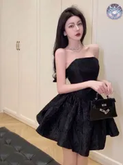 新品 未使用 レディース ウェディングドレス フォーマルドレス パーティードレス ミニ丈花柄ベアドレス パーティーで映えるフレアスカート