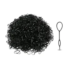 【送料無料】shefun ヘアゴム こども 子供 髪ゴム 1000本 ベビーヘアゴム 小さい キッズ ヘアアクセサリー 女の子 髪飾り 黒 カラフル セット ま