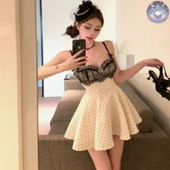 新品 未使用 レディース ウェディングドレス フォーマルドレス パーティードレス 大人かわいいドット柄ミニドレス  結婚式・パーティ用スタイルアップ