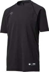 デサント DESCENTE ジュニア丸首半袖アンダーシャツ Tシャツ 子ども 子供 キッズ 少年野球 学童 半袖 半そで フィット感 ストレッチ性 軽量 吸汗性 速乾 部活 練習 新入部員  JSTD721 BLK ブラック