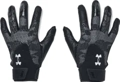 アンダーアーマー UNDER ARMOUR 野球 UA ハーパープロ バッティンググローブ メンズ 両手用 手袋 バッテ HARPER PRO BATTING GLOVES グリップ力 部活 クラブ  1 001 BLACK/PITCHGRAY/