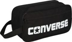 コンバース CONVERSE シューズケース M  バスケ バスケット ミニバス 靴入れ シューズ入れ ボール入れ 収納 バッシュ ケース ポーチ 小物入れ 部活 学校 ジム トレーニング  C2351097 1911 ブラック×ホワイト