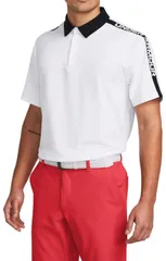 アンダーアーマー UNDER ARMOUR ゴルフ UAプレーオフ3.0 ストライカー ポロ メンズ トップス ポロシャツ 半袖 半そで ゴルフウェア 快適 フィット性 伸縮性 吸汗速乾 春 夏 スポーツウェア  1 100 WHITE/BLACK/WHIT