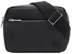 ラコステ LACOSTE メンズクラシック ショルダーバッグ バック 男性 カバン コンパクト ミニマル スタイリッシュ ポケット 小物収納 ストラップ 調節可能 ロゴ お出かけ 買い物  NH4427HC 000 BLACK