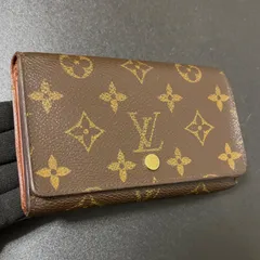 v79 ポルト モネ ビエ トレゾール　ポルトフォイユ トレゾール　インターナショナル 旧型　Louis Vuitton ルイ ヴィトン　2つ 折り　二つ折り　フラップ ボタン 式　財布　コンパクト　ミニ ウォレット モノグラム