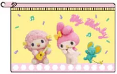 【中古】バッグ ピアノちゃん＆マイメロディ＆フラットくん 「Netflixシリーズ My Melody ＆ Kuromi クリアポーチコレクション」