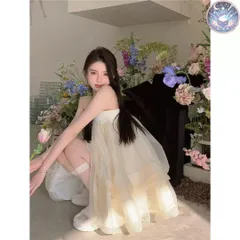 新品 未使用 レディース ウェディングドレス フォーマルドレス パーティードレス ミニドレス 女子会　パーティー　妖精のようなシルエット