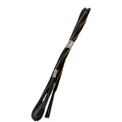 【美品】 帯締め 優品 縞 金糸 青緑 正絹 和装小物  【中古】