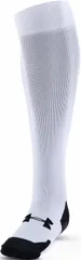 アンダーアーマー UNDER ARMOUR 野球&ソフトボール UAベースボール ソックス メンズ 靴下 足裏 滑り止め加工 部活動 クラブ 膝上丈 練習 トレーニング ブレ防止 高機能  1388145 100 WHITE