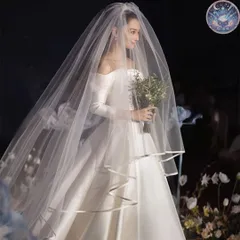 新品 未使用 レディース ウェディングドレス フォーマルドレス パーティードレス 美しいウェディングベール　後ろ姿も華やか　結婚式用　シンプル