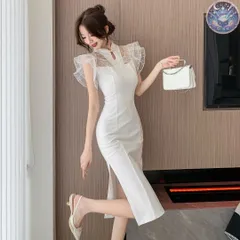 新品 未使用 レディース ウェディングドレス フォーマルドレス パーティードレス 真っ白な美しいシルエット ひざ丈タイトドレス シンプル 結婚式・パーティー 年中