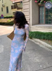 新品 未使用 レディース ウェディングドレス フォーマルドレス パーティードレス 春コーデ  ロングワンピース　花柄　デート パーティー