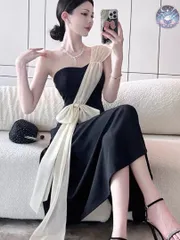 新品 未使用 レディース ウェディングドレス フォーマルドレス パーティードレス 【新作】チュールリボンデザインのシンプルワンピース 結婚式やパーティーに最適！