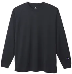 チャンピオン Champion ロングスリーブTシャツ メンズ C3-XS491 ロングTシャツ メンズ トップス カットソー 部活 イベント チーム トレーニング ロンT ロングスリーブ  C3XS491 090 ブラック