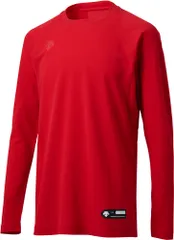 デサント DESCENTE ジュニア丸首長袖アンダーシャツ Tシャツ 長そで 子供 子ども 少年野球 学童 軽量 吸汗 速乾 フィット感 ストレッチ ベースボール 部活 練習 新入部員  JSTD771 RED レッド