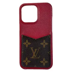 LOUIS VUITTON(ルイヴィトン) 携帯電話ケース モノグラム IPHONEバンパー13PRO M81225 スカーレット iPhoneケース レザー、牛革