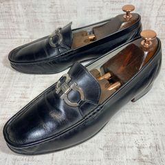 Salvatore Ferragamo ガンチーニ ローファー 黒 7.5EE - メルカリ