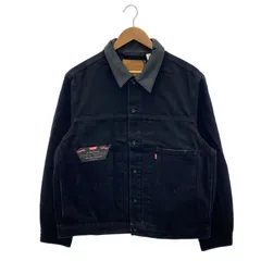 【中古】LEVI'S×EDIFICE 別注 2nd Type トラッカージャケット サイズL 黒 PC9-007X7-0000 リーバイス[91]