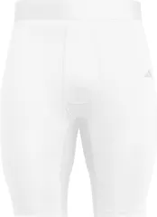 アディダス adidas サッカー テックフィット ショートタイツ インナーパンツ アンダーウェア スパッツ 大人用 抗菌メッシュ ドライ ウェア トレーニング ジム 筋トレ 部活動 クラブ活動  KQZ55 JN7398 ホワイト