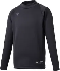 デサント DESCENTE ジュニアハイネック長袖アンダーシャツ キッズ シャツ アンダーシャツ ハイネック トップス 練習 練習着 試合 軽量 着心地 快適 部活 通気性  JSTD658 BLK ブラック