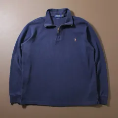 POLO RALPH LAUREN ネイビー ハーフジップアップ