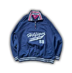 【Tommy Hilfiger】90's halfzip pullover 90年代 トミーヒルフィガー ハーフジップスウェットシャツ t-261