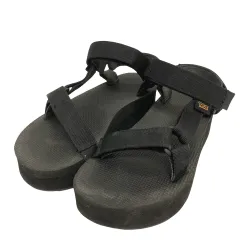 テバ Teva サンダル スポーツサンダル ストラップ プラットフォーム 厚底 22 黒 ブラック