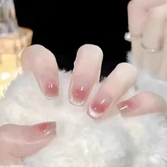 [NEURAD]ネイルチップ マグネット ピンク 24枚入ハンドメイドジェル付け爪 ショート チークスマイル クリスタルキャットアイ ふんわりクリア 上品煌めき 肌映え革命 プレミアムミニマル 夏 人気 和風 かわいい シンプル おしゃれ 成人式 結婚式