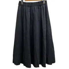ディスコート Discoat スカート ロング丈スカート ウエストゴム M 黒ブラック