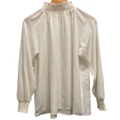 アースミュージック&エコロジー EARTH MUSIC & ECOLOGY トップス 無地 長袖 F 白 ホワイト