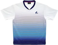 ルーセント LUCENT テニス UNI ゲームシャツ 襟なし   XLH3650 ホワイト